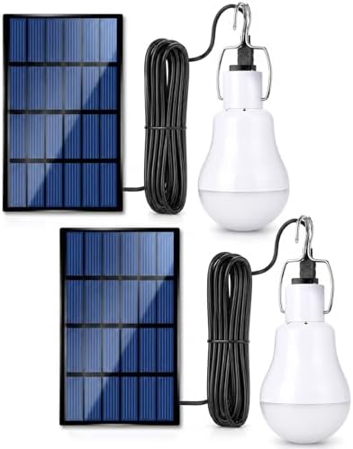 Solar Light Bulbs for Indoor Home and Chicken Coop, Outdoor Water...