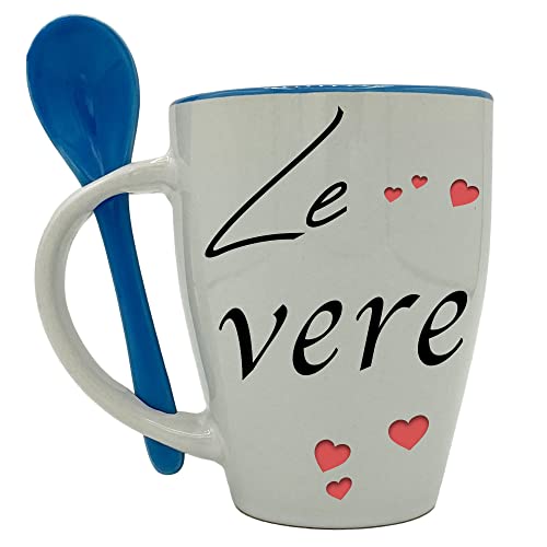NAREG - Tazza in Ceramica con Cucchiaino in Scatola Regalo per...