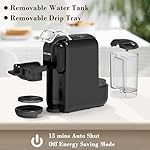 DIVINOCAFFÉ - Espresso coffee maker for Nespresso capsule, Lavazza blue capsule and coffee powder, 19 bar pressure makes authentic espresso coffee, mini espresso machines with water tank - Image 7