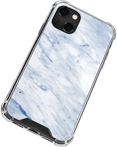 Skinit Clear Phone Case Compatible with iPhone 13 Mini - Blue Marble Design