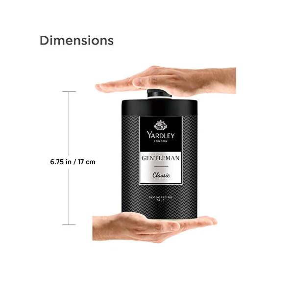 Yardley London Gentleman Deodorising Talc Talcum Powder for Men 100Gm