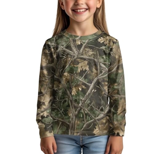 DISNIMO Girls Boys Casual T Shirts Size 3-16 Fall Tshirts for Kids Crewneck Tops Long Sleeve Tee Shirts
