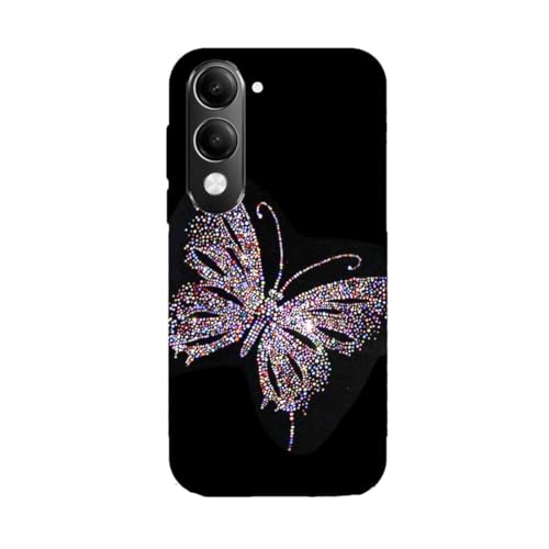 Image of Crepes Butterfly | Girl Design | Nature Designer Printed Hard Matt Finish Mobile Case Back Cover for Vivo T4 Lite 5G /iQOO Z10 Lite 5G /Vivo Y19 5G /Vivo Y19E