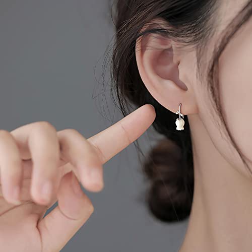 Reffeer Solid 925 Sterling Silver Flower Crawler Cuff Earrings Wraps for Women Teens Flower Wrap Earrings Climber2