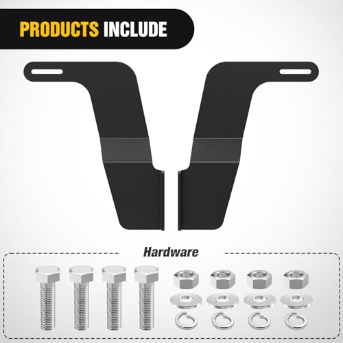 Image of Nilight Front Lower Hidden Bumper Mounting Brackets for 32inch Single Double Row LED Light Bar Compatible with 2016-2023 Toyota Tacoma