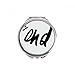 End Funny Quote Handwrite Style Hand Compact Mirror Round Portable Pocket Glass