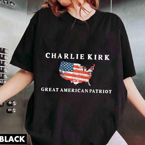Pray for Charlie Kirk Patriotic Charlie Kirk Faith-Based Political Awareness Top Black Shirt2