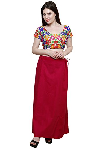 Image of Pistaa combo of 3 Women's Cotton Best Indian Readymade Inskirt Saree petticoats