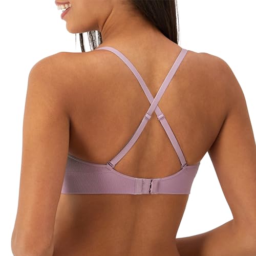 Image of Maidenform Women's M Rib Seamless Bralette, Soft Wireless Pullover Bra, Convertible Straps