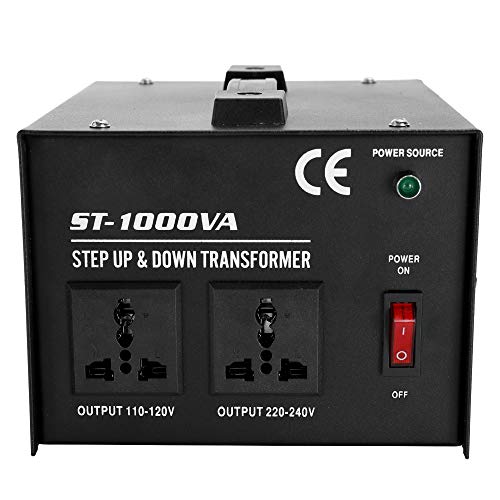 1000 Watt Voltage Converter Transformer 110/120 Volt -220/240 Volt - Circuit Breaker Protection ST-1000W Home-use 220V Household Electrical Applianc