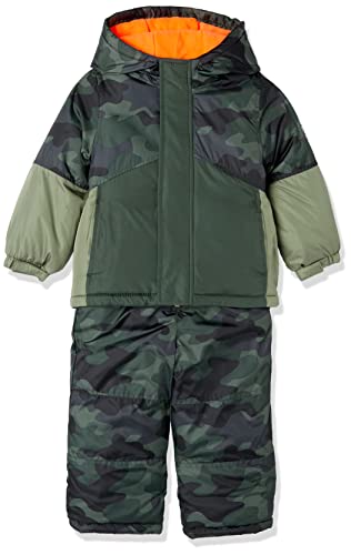 Oshkosh B’gosh Baby Boy's Hooded Winter Jacket Fleece Lined, Snowbib, Green Camo, 4 Years #TOP28