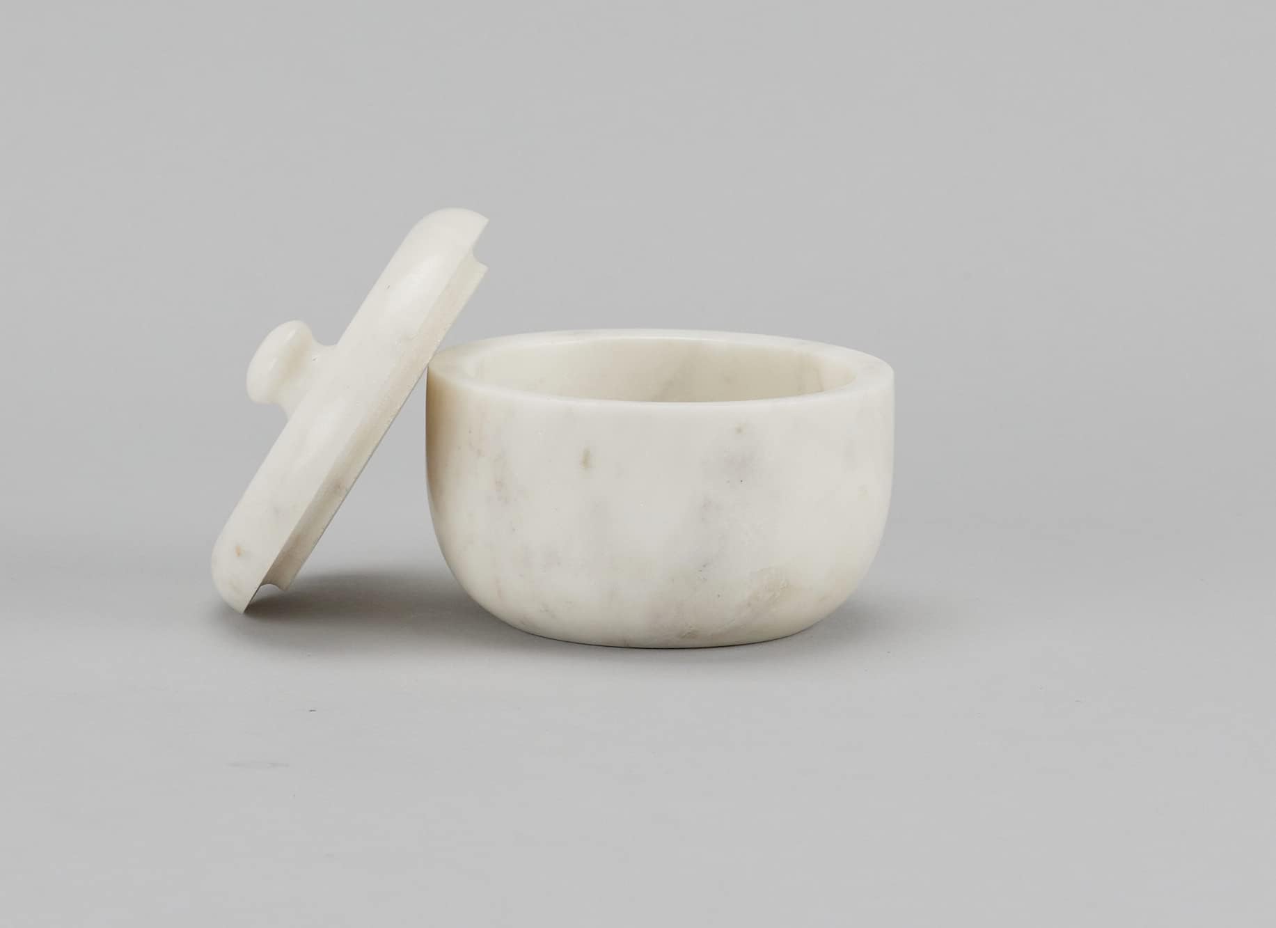 Marble Jar/Barni/Round Box/Storage Container with Lid for Kitchen, Centre Table Decoration and Gifting