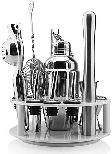 Kit de 16 piezas para bartender con coctelera de acero inoxidable miniatura 1