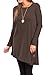 iGENJUN Winter Dresses for Women 2022 Long Sleeve Coffee Dress Button Side Winter Dress Cocktail Formal Dresses Fall Midi Dress Clothes for Work,XXL,Coffee