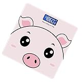 FOMIYES Báscula Electrónica Inteligente para Hogar Resistente y Precisa Peso Corporal Digital Rosa para Fitness y Control Diario