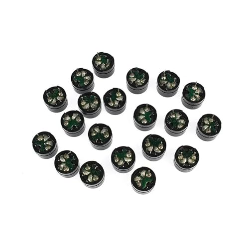 eufeifeiegds Kit di mini buzzer piezoelettrici di uso comune da 50 pezzi 42R cicalino passivo 12085 12MMx8.5MM resistenza 3V 5V 9V 12V