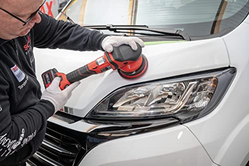 SONAX LammwollPad 80 mm (4 Stück) dichtes, hochwertiges Pad aus Naturwolle zum maschinellen Polieren von Lacken | Art-Nr. 04941410