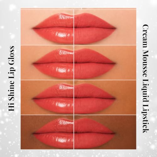 Image of Tee Ess Duo Lips 2-in-1 | Lip Gloss & Matte Cream Mousse Liquid Lipstick | High Shine Gloss + Soft Matte Finish | Long-Lasting, Lightweight & Non-Sticky | 5ml (BARE BABE)