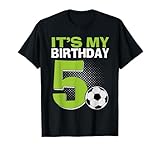 5 Year Old Birthday Apparel Soccer Boy B-Day