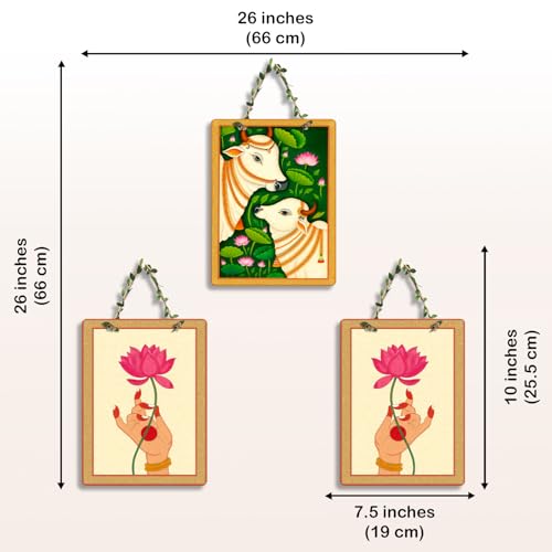 Image of Sehaz Artworks Home Decoration Items for Living Room | Wall Decor Items for Living Room | Wall Hanging Decoration | Decorative Items for Living Rooms | Pooja Room Decorations Items