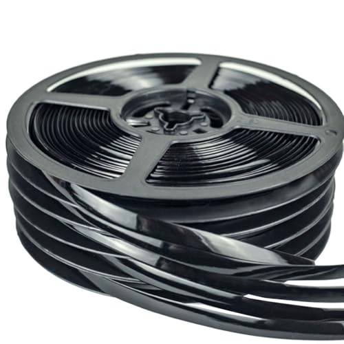 Honseadek Tira selladora de baño de 8 mm x 6 m para borde de azulejos de baño impermeable, tira de sellado flexible de PVC para juntas de cocina y baño, 3 colores (negro/blanco/plateado) (blanco)