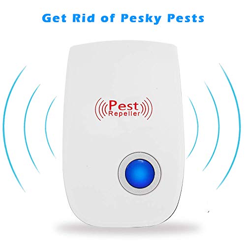 Ultrasonic Pest Repeller 6 Pack, 2020 Generation, Pest Repellent, Electronic Indoor Pest Repellent Plug in for Insects, Bugs, Pest Control for Living Room, Garage, Warehouse, Office, Hotel