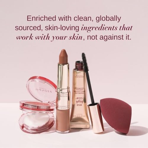 Image of Wander Beauty On-the-Glow Blush and Illuminator - Strawberry Fields /Nude Glow - 7-in-1 Hydrating Cream Blush & Highlighting Stick - Stick Blush for Cheeks, Lip, & Body- Highlighter & Blush - 0.4 oz