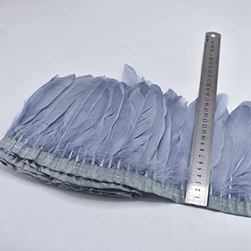 10 Metri Bianco Naturale Artigianato Piume Trim Ricamo Plume Abbigliamento Da Cucire Fai Da Te Matrimonio Piuma D'oca Festa