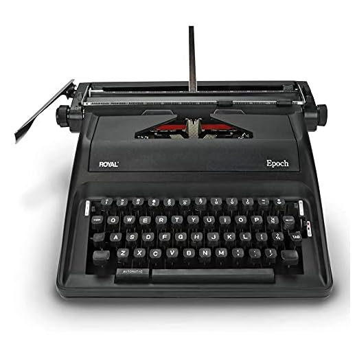 Manual Typewriter black