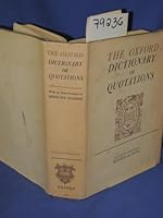 The Oxford Dictionary of Quotations B000I7KQVS Book Cover