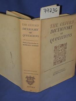 Hardcover The Oxford Dictionary of Quotations (Second Edition) Book