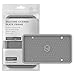 Rightcar Solutions Flawless Silicone License Plate Frame - Rust-Proof. Rattle-Proof. Weather-Proof. - Grey