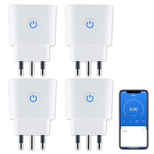Presa Wifi Italiana 16A, Monitoraggio energetico Intelligente Smart Plug, Protezione