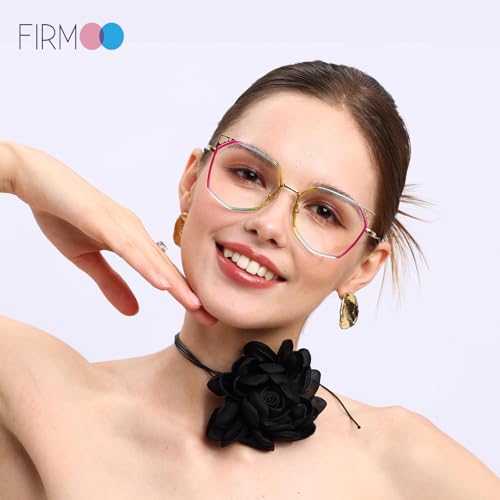 Image of Firmoo Cat Eye Blue Light Reading Glasses for Women, Stylish Cateye Computer Reading Glasses, UV400 Protection