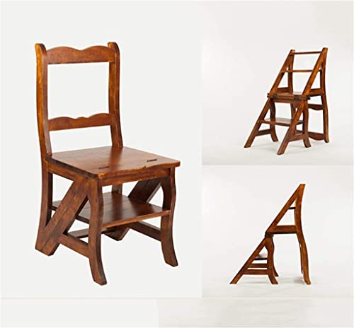 Taburetes plegables de doble uso en madera maciza de diseño creativo 7