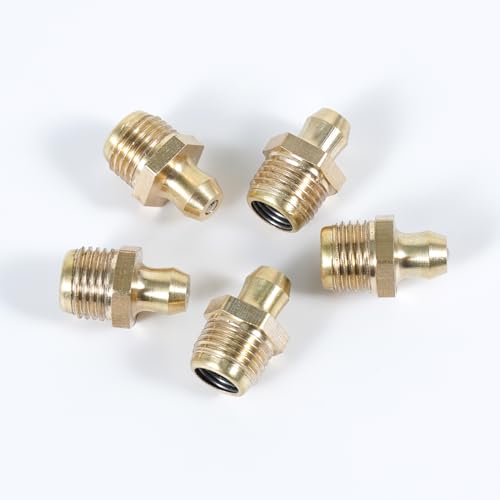 Rosca macho M10 x 7 mm en pack de 5 boquillas de engrase recto Unifizz de 1 mm 7
