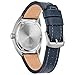 Citizen Men's Eco-Drive Weekender Garrison Field Watch in Super Titanium, Silver-Tone, Blue Leather Strap, 3 Hand, Day/Date (Model: BM8568-01L)