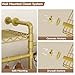 Wall Mounted Garment Rack, Industrial Pipe Clothing Rack, Corner Closet System with 6 Expandable Rods, Walk in Closet Shelving, Clothes Organizers and Storage, Hanging Racks Wardrobe Renovation, Gold