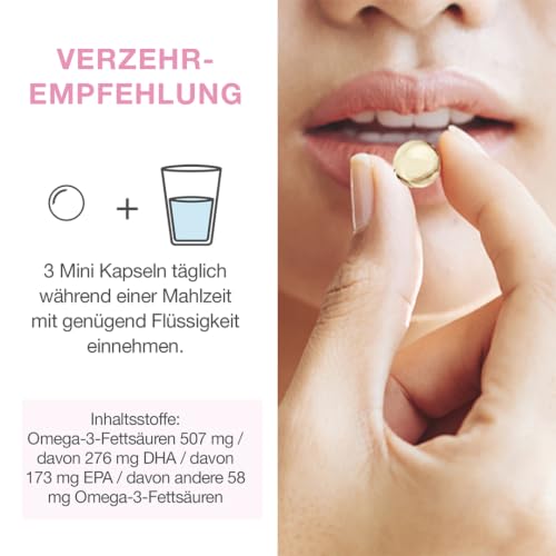 Premium Omega 3 Schwangerschaft Kapseln - 293 mg DHA und 173 mg EPA - für Mama & Baby - sicheres & frisches Omega-3 - Schwangerschaft &… – Ansicht 6