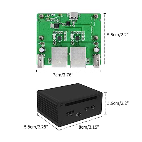 Double mère USB pour d'extension boîtier WUURAA PC ordinateur - 4