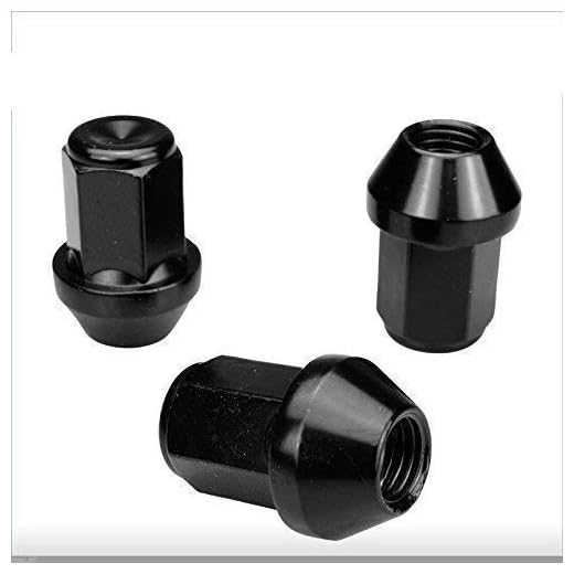 20 hjulmuttrar svart 1/2 höger Jeep Wrangler Yj Tj (86-06) Wrangler JK (07-) muttrar