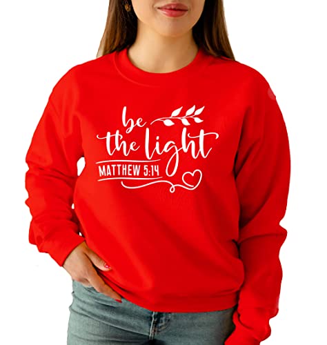 Be The Light Sweatshirt, Christian Sweatshirt, Matthew 5:14, Be the Light Inspirational Sweatshirt, Light Of Christ, Religious Sweatshirt4