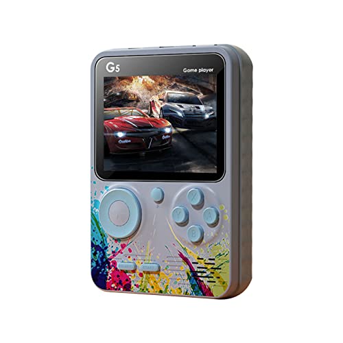 Mewmewcat G5 3-Inch Full-Color Screen Handheld Retro Game Console with 500 Preloaded Games and Rechargeable Battery