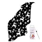 Bemale Deine Eigene Decke | Waschbare Weihnachtsdekoration | Selbermachen Decke,Für Kinder Jugendliche Erwachsene Bastelliebhaber Kunstlehrer Vorschulen Tagesstätten Geburtstag Weihnachten Indoorspiel