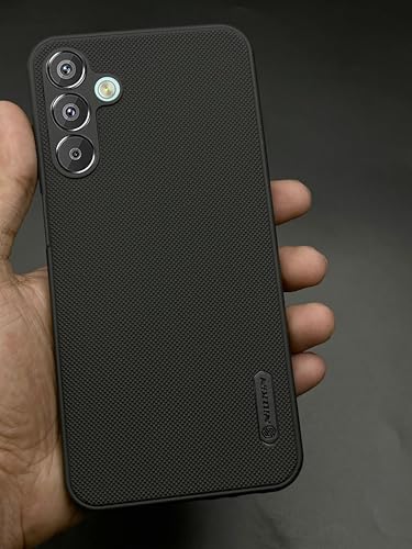 Image of NIUKIN Super Frosted Shield Pro Soft Mobile Back Case for Samsung Galaxy F15 5G / M15 5G | Shockproof Scratchproof Cover | Black