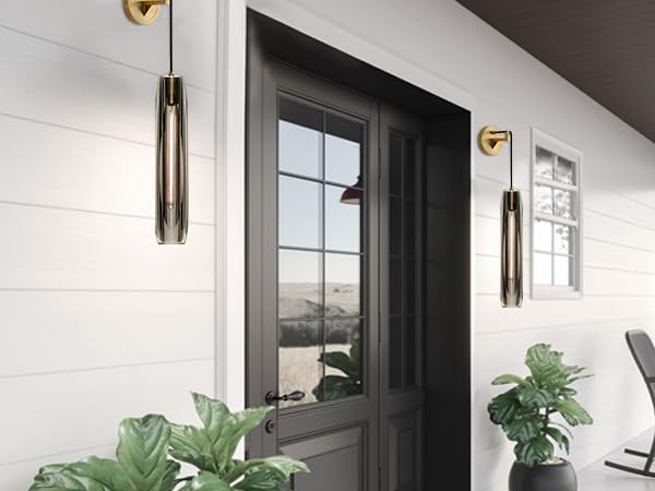 Image of Wall Sconces Sets of 2,Modern Brass Crystal Wall Sconces,Handmade Modern Vanity Wall Sconce with Clear Crystal,Bathroom Living Room Bedroom,Bedside,Hallway, Corridor(2 Bulb Included)