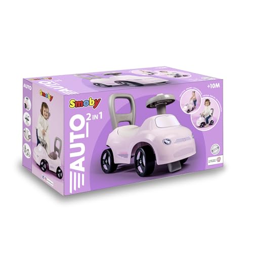 Smoby Mein erstes Auto – wendiges Rutscherfahrzeug mit Hupenlenkrad – Rückenstütze, Staufach, Kippschutz – für Kinder ab 10 Monaten – Bild 8