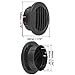 Unifizz Car Universal Black Heater Ducting Warm Air Vent Deflector Outlet Louvered for Auto Yacht Round Flat Type 90mm