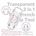 AZUREBEAUTY 6Pcs French Tip Tool and Dip Powder Liquid Set