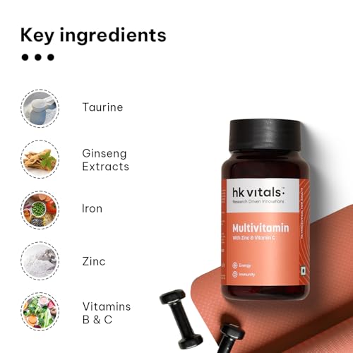 Image of hk vitals Multivitamin (90 Tablets) | For Men and Women | With Zinc, Vitamin C, Vitamin D3, Multiminerals & Ginseng Extract